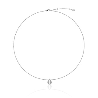 Серебряное колье с подвеской-каплей Miestilo