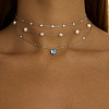 Серебряное колье с натуральным жемчугом Miestilo