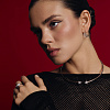 Колье из серебра с фианитами VENUS Miestilo