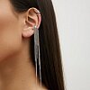 Серебряный кафф в форме змеи Miestilo