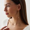 Позолоченное колье из серебра с натуральным жемчугом Miestilo