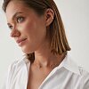 Позолоченное серебряное колье со звёздами и фианитами Isida Miestilo