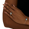 Серебряный браслет PURITY с топазом Sky Miestilo