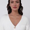 Серебряное колье-галстук с фианитами Miestilo