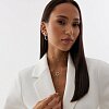 Серебряные серьги гвоздики с опалом 6мм Miestilo