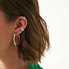 Серебряный кафф в форме змеи Miestilo