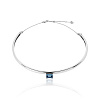 Серебряное жесткое колье PURITY с London топазом Miestilo