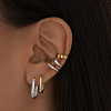 Базовые серьги из серебра Miestilo