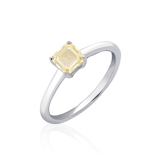Серебряное кольцо BRIGHTNESS с цитрином Ашер Miestilo
