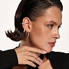 Серебряный кафф с фианитами Miestilo