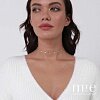 Серебряное колье-чокер с фианитами Miestilo