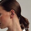 Широкий серебряный кафф без вставок Miestilo