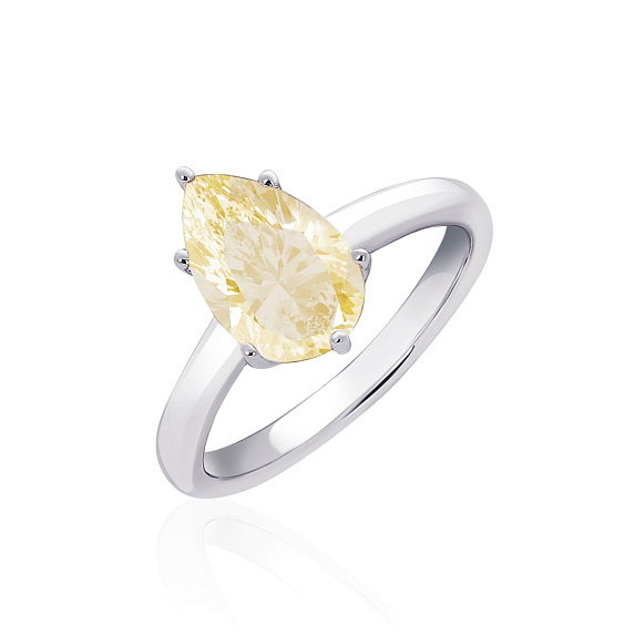 Серебряное кольцо BRIGHTNESS с цитрином Miestilo