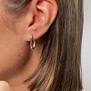 Базовые позолоченные серьги из серебра Miestilo