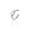 Серебряный кафф PURITY с белыми топазами Miestilo