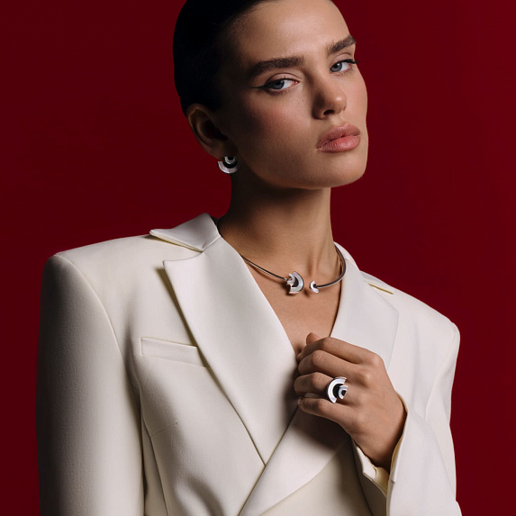 Серьги из серебра с перламутром VENUS Miestilo