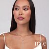 Серебряное колье-галстук с фианитами Miestilo