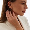 Теннисный серебряный браслет с фианитами Miestilo