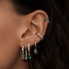 Серебряный базовый кафф с фианитами Miestilo