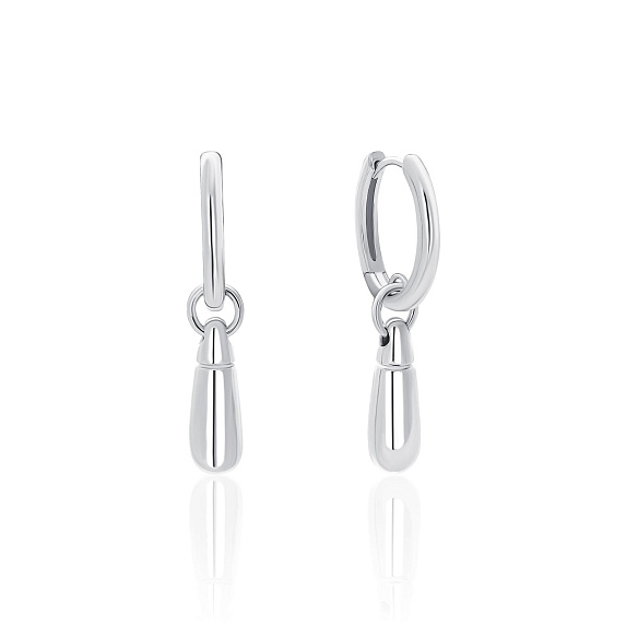 Серьги с подвеской из серебра Miestilo