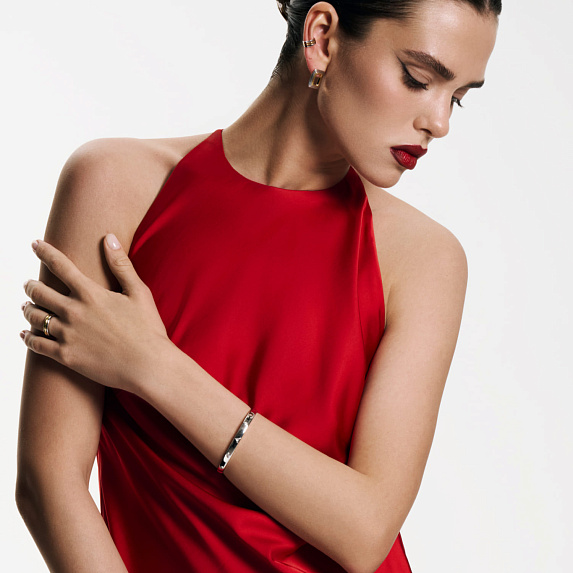 Кафф из серебра биколор Miestilo