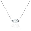 Серебряное колье PURITY с белым топазом Miestilo