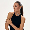 Серебряное жесткое колье PURITY с London топазом Miestilo