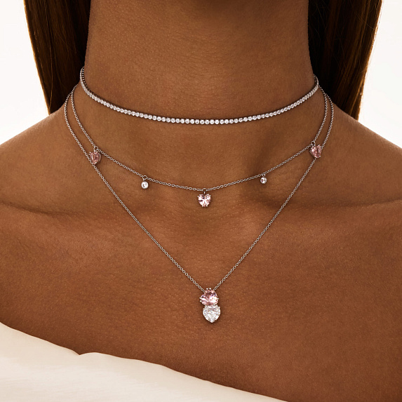 Серебряное колье-чокер SWEETHEART Miestilo