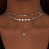 Серебряное колье-чокер с фианитами Miestilo