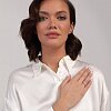 Позолоченное кольцо из серебра без вставок Miestilo