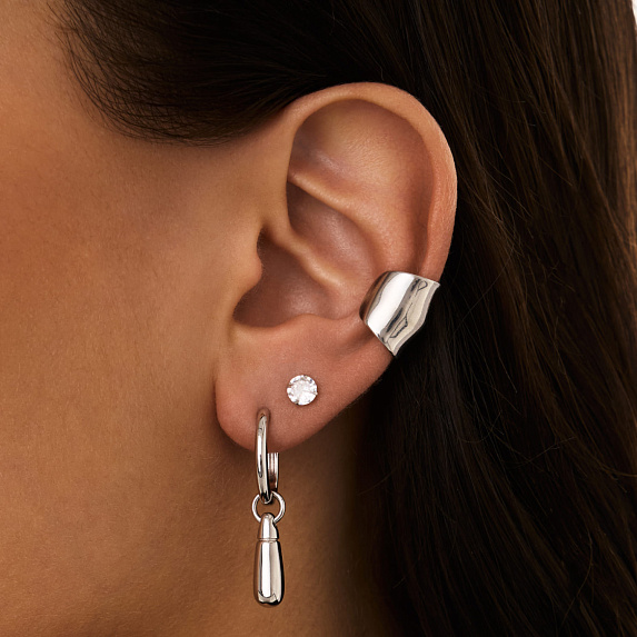 Серьги с подвеской из серебра Miestilo