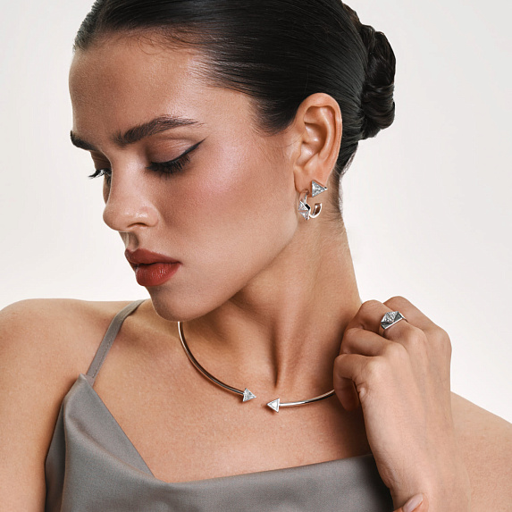 Серьги из серебра с фианитами VENUS Miestilo