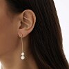 Позолоченные серьги из серебра с барочным жемчугом Miestilo