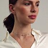 Колье - чокер Isida со звёздами из серебра Miestilo