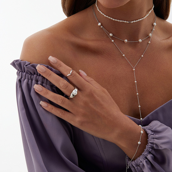 Серебряное кольцо Miestilo