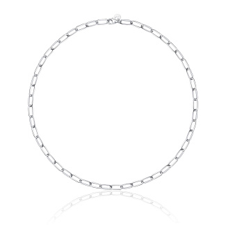 Серебряное колье-цепь якорного плетения Miestilo