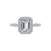 Серебряное кольцо Midnight с фианитами в огранке Эмеральд Miestilo