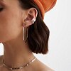 Крупные серьги-кольца из серебра Miestilo