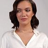 Позолоченное серебряное колье со звёздами и фианитами Isida Miestilo