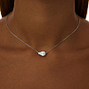 Серебряное колье PURITY с белым топазом Miestilo