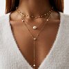 Позолоченное колье из серебра с натуральным жемчугом Miestilo