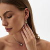 Серебряные серьги с фианитами Angel Miestilo