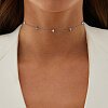 Серебряное колье-чокер с опалом Miestilo