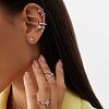 Серебряный кафф с фианитами Miestilo