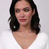 Колье-галстук регулируемый из серебра с кругами Miestilo