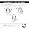 Серебряный кафф с фианитами Miestilo