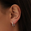 Базовые серьги из серебра Miestilo