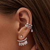 Серебряные серьги с фианитами Miestilo