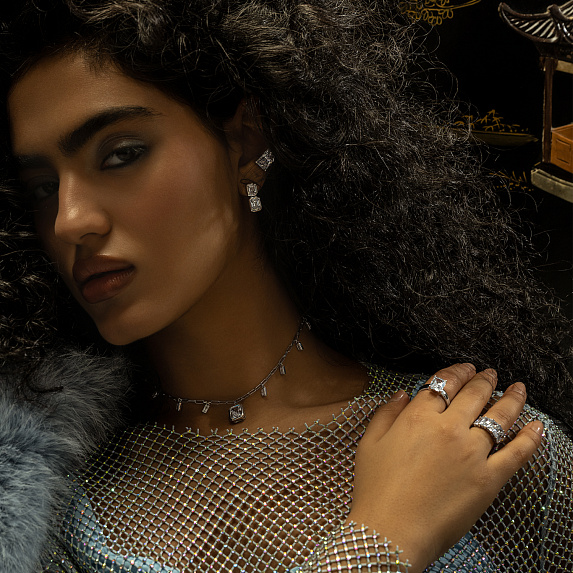 Серебряное кольцо Kelly с фианитом Miestilo