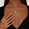Серебряное кольцо Midnight с фианитами в огранке Эмеральд Miestilo